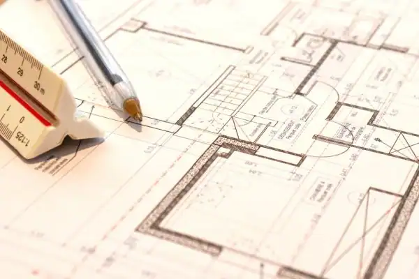 Image of architect Walsall drawings