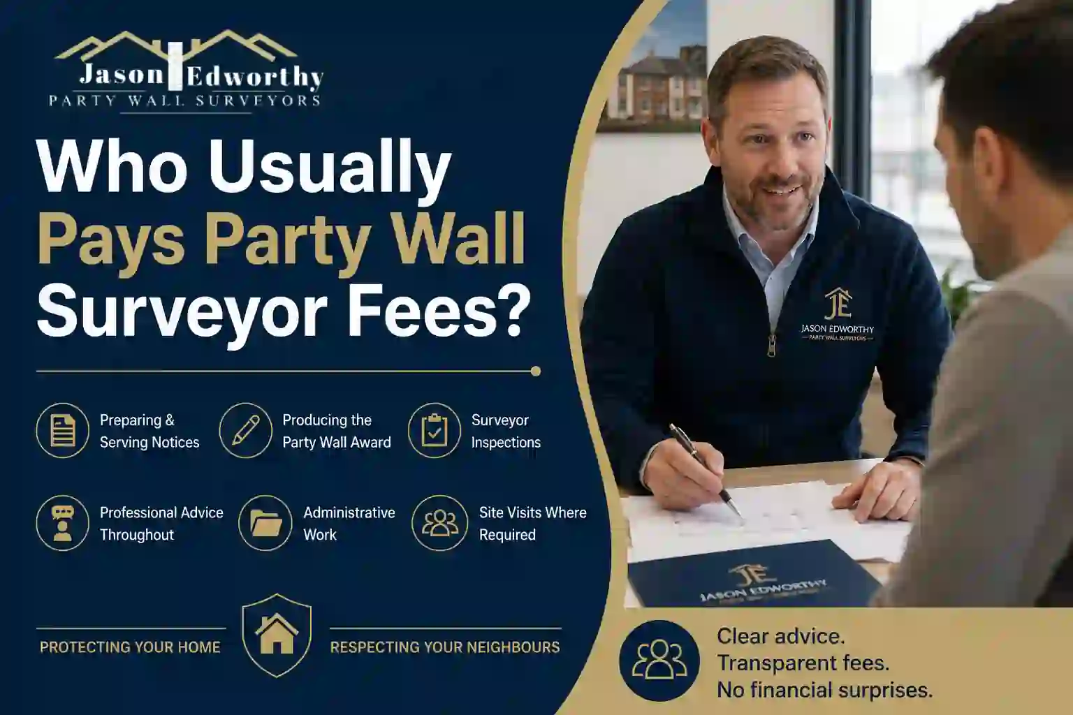 Who Usually Pays Party Wall Surveyor Fees Walsall?